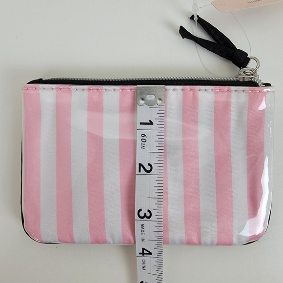Victoria’s Secret Pink/White Zippered Coin Wallet Pouch Bag - Picture 4 of 4
